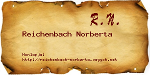 Reichenbach Norberta névjegykártya